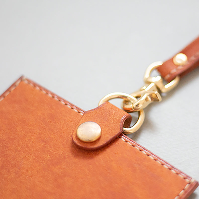 社員証ネックケース_camel|ID pass case(キャメル)