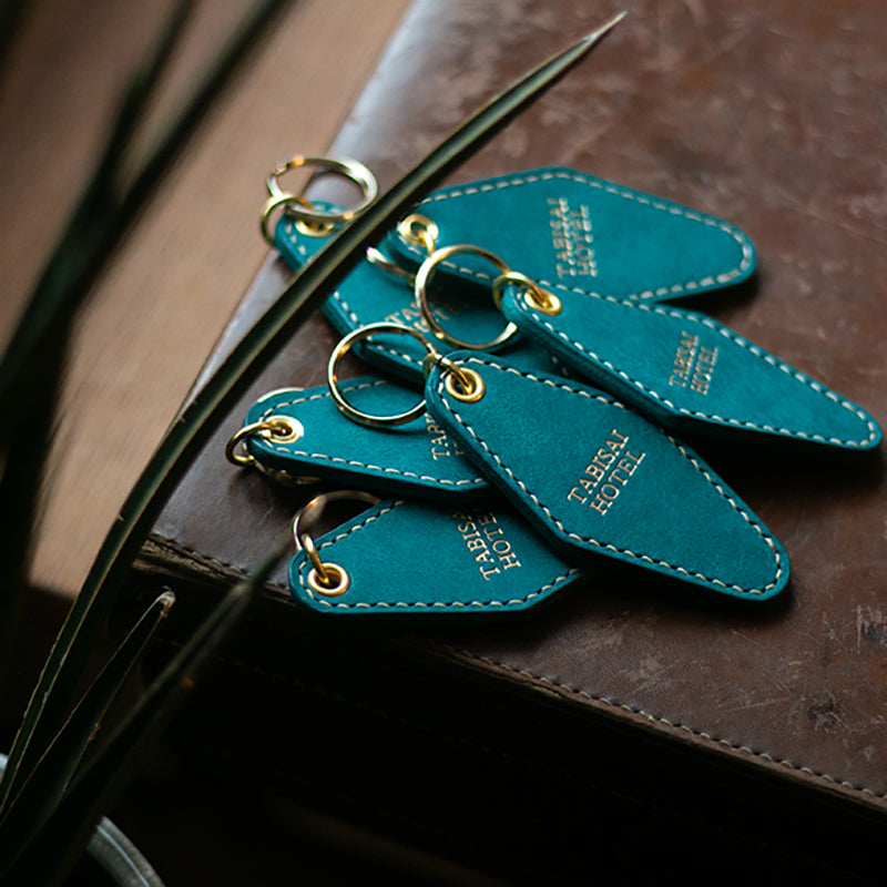 KEY HOLDER|HOTELキーリング(ターコイズ)