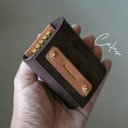 スマートキー収納可キーケース「 c u r u n 」_ダークブラウン