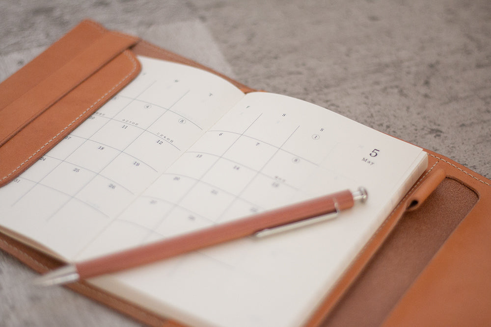 Notebook cover_natural|ナチュラルな手帳カバー(A6サイズ用)