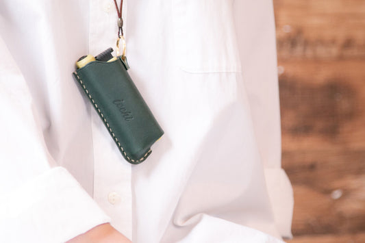 SOTO gas torch & gas matches cover_DGRN|SOTOガストーチ&ガスマッチのレザーカバー