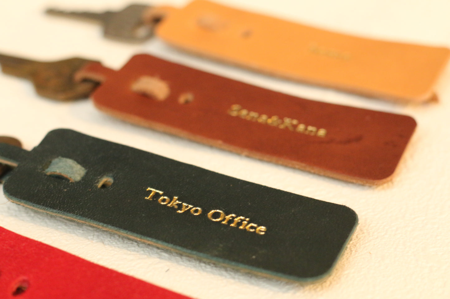 Key holder_only leather|金具を使わないキーホルダー