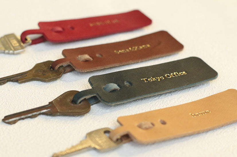Key holder_only leather|金具を使わないキーホルダー