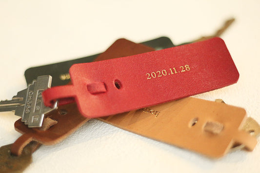 Key holder_only leather|金具を使わないキーホルダー