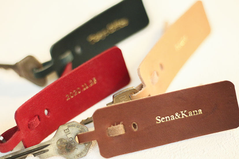 Key holder_only leather|金具を使わないキーホルダー