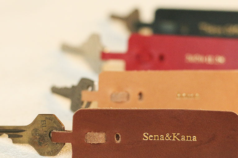 Key holder_only leather|金具を使わないキーホルダー