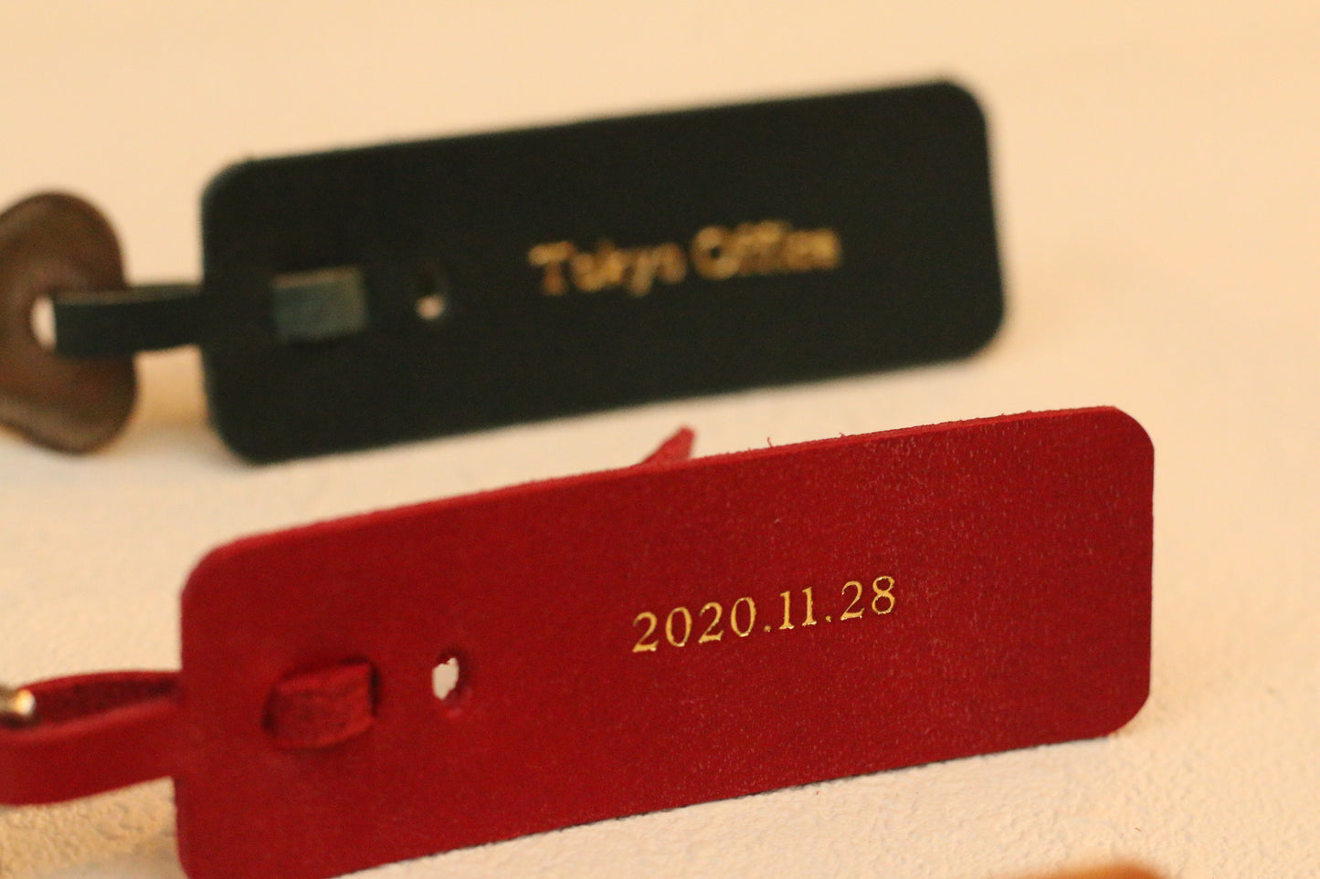 Key holder_only leather|金具を使わないキーホルダー