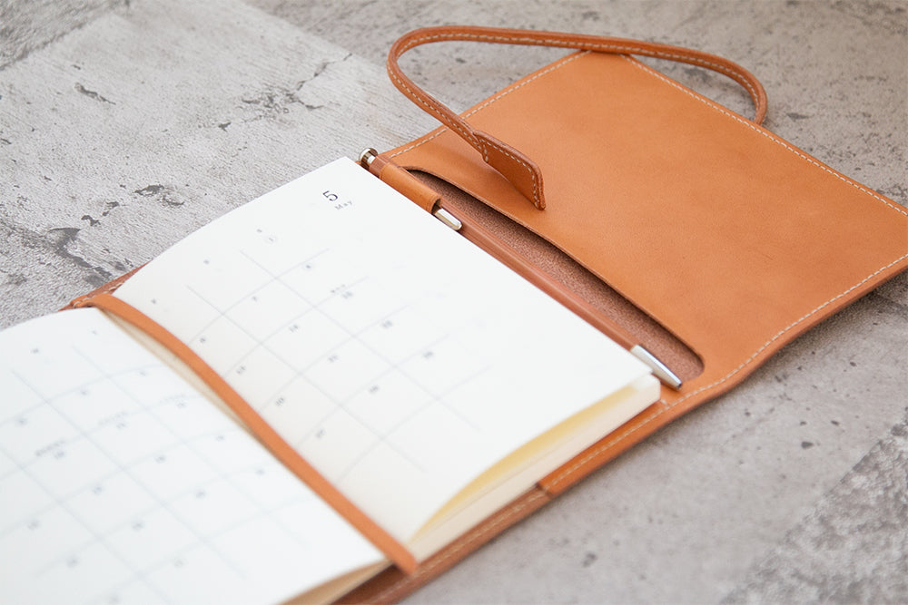 Notebook cover_natural|ナチュラルな手帳カバー(A6サイズ用)