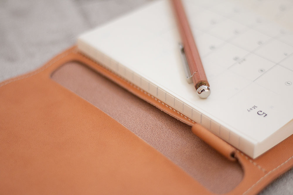 Notebook cover_natural|ナチュラルな手帳カバー(A6サイズ用)