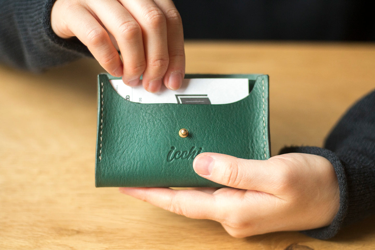 Card holder_grn|名刺入れ