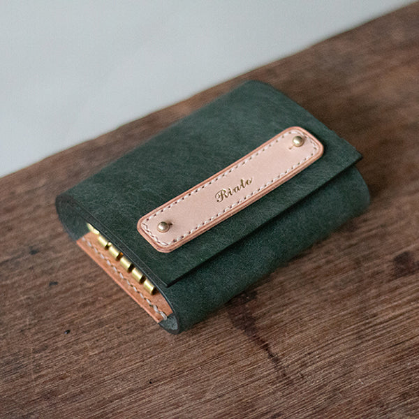 スマートキー収納可キーケース「 c u r u n 」_オリーブ